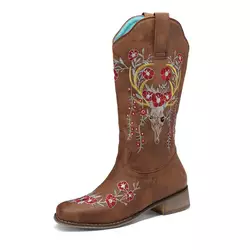 XINZI RAIN Custom Embroidery Cowboy Boots  (2)